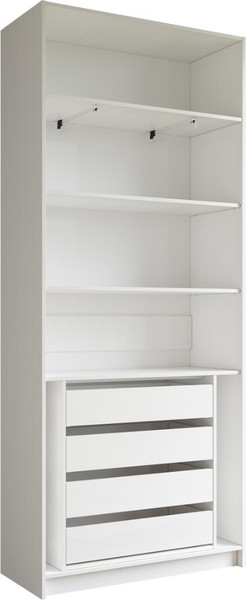 Изображение товара Шкаф-гармошка Евва Лайн ЛН-2D.450.04(1Z/1Z) (бодега белый)