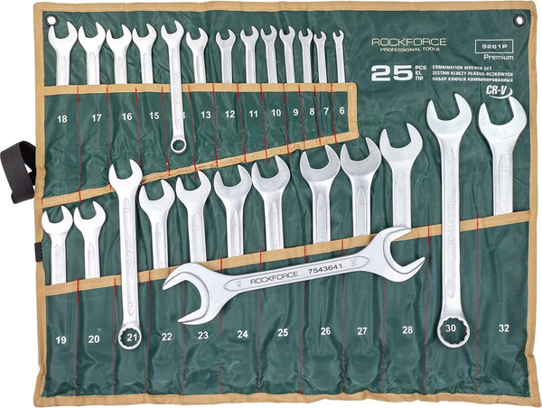 Изображение товара Набор ключей RockForce RF-5261P+1 Premium (64541)