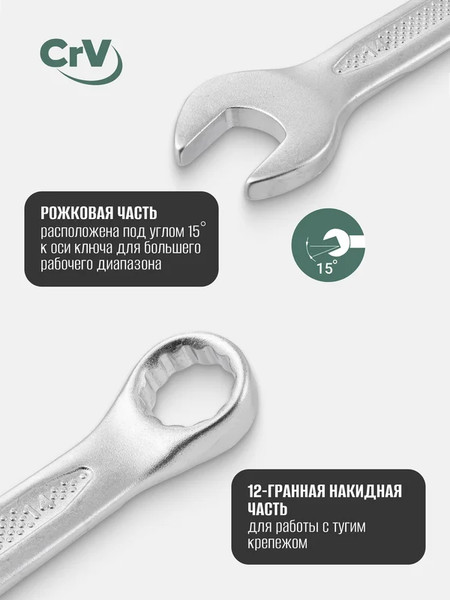 Изображение товара Набор ключей RockForce RF-5261P+1 Premium (64541)