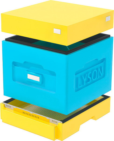 Изображение товара Улей Lyson Дадан на 10 рамок / WK01 (синий/желтый)