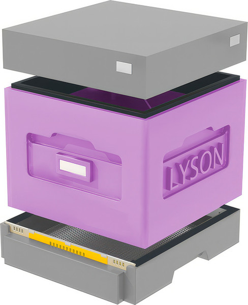 Изображение товара Улей Lyson Дадан на 10 рамок / WKG49 (фиолетовый/серый)