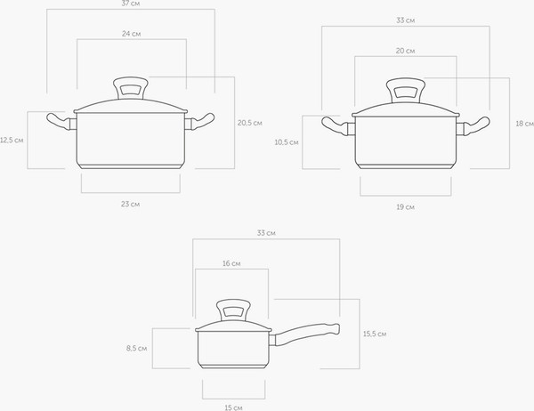 Изображение товара Набор кастрюль Nadoba Vikki 796118