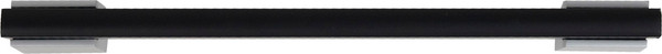 Изображение товара Ручка для мебели AKS Moonlight 128/150 (черный матовый/матовый хром)