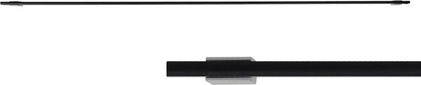 Изображение товара Ручка для мебели AKS Moonlight 944/1000 (черный матовый/матовый хром)