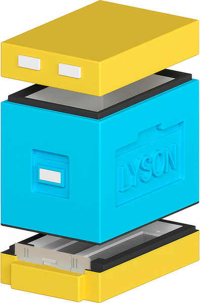 Изображение товара Улей Lyson Дадан на 6 рамок / WDD05 (синий/желтый)