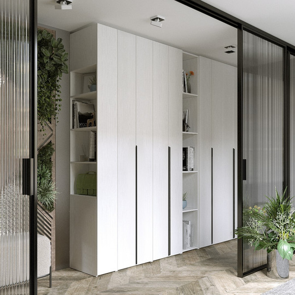 Изображение товара Шкаф-гармошка Евва Лайн ЛН-2D.560.01(0Z/0Z) (бодега белый)