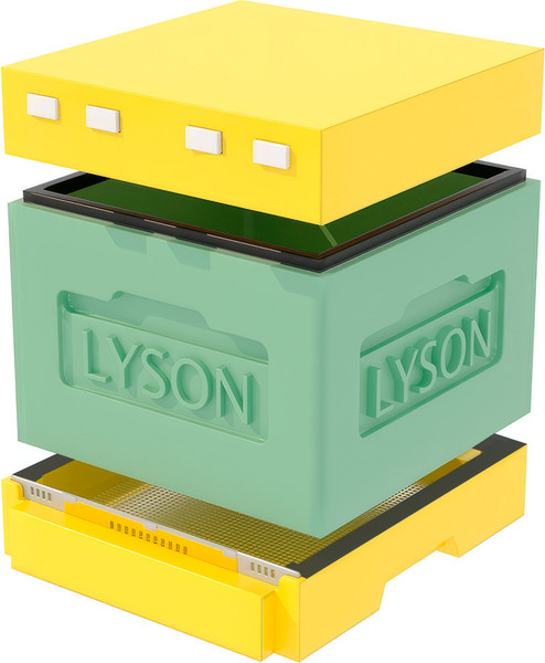 Изображение товара Улей Lyson Дадан на 12 рамок / WT10 (зеленый/желтый)