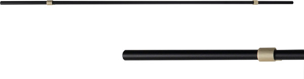 Изображение товара Ручка для мебели AKS Whisper 704/1000 (черный матовый/брашированное золото)