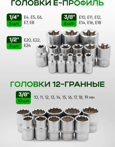 Изображение товара Универсальный набор инструментов RockForce RF-38841+6 (64611)