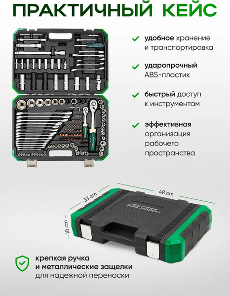 Изображение товара Универсальный набор инструментов RockForce RF-41252-5 Premium (64612)
