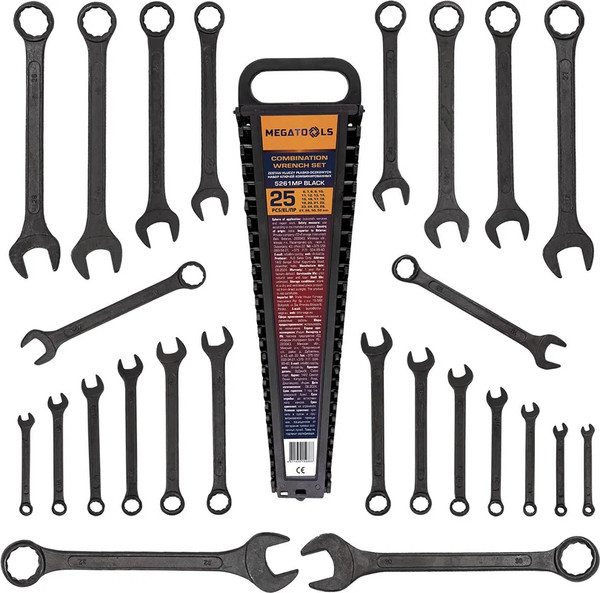 Изображение товара Набор ключей Megatools MT-5261MP Black (64641)