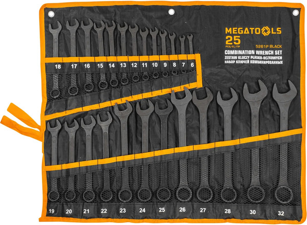 Изображение товара Набор ключей Megatools MT-5261P Black (64642)