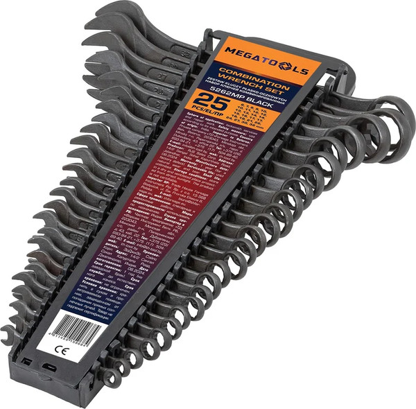 Изображение товара Набор ключей Megatools MT-5262MP Black (64644)