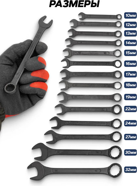 Изображение товара Набор ключей Sigmatool 5141MP Black (64 649)