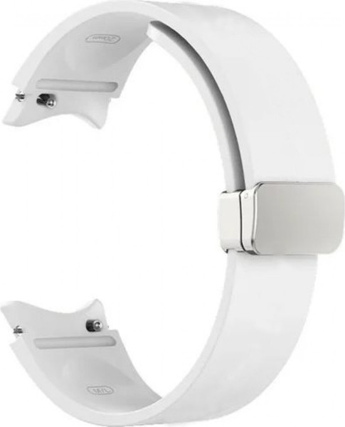 Изображение товара Ремешок для умных часов Rumi Flex Buckle для Samsung Galaxy Watch 4/5/6/7/FE (20мм, белый)
