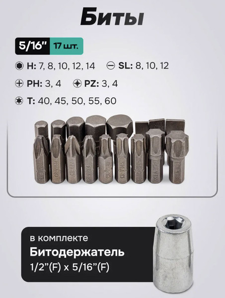 Изображение товара Универсальный набор инструментов FORSandTUNE 41082-5 (64657)