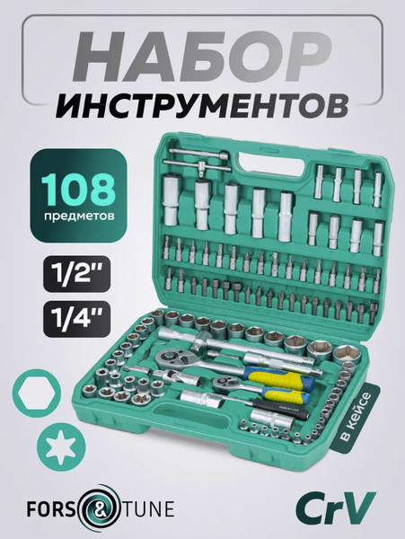 Изображение товара Универсальный набор инструментов FORSandTUNE 41082-5 (64657)