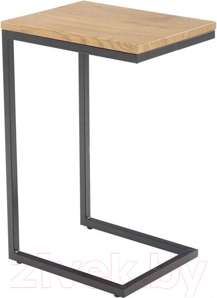 Изображение товара Приставной столик Halmar Nisa (дуб золотой/черный)