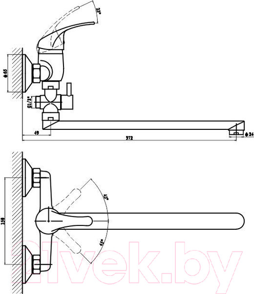 Изображение товара Смеситель Gross Aqua Mini 7210213-35F