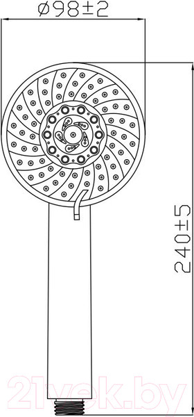 Изображение товара Лейка ручного душа Gross Aqua Nova GA3057