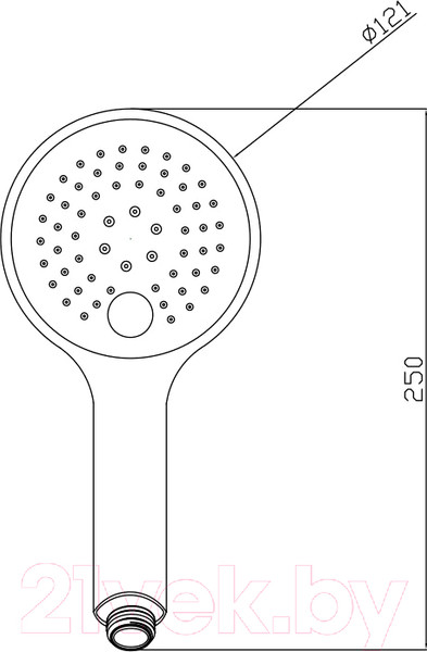 Изображение товара Лейка ручного душа Gross Aqua Space Push GA1400CW