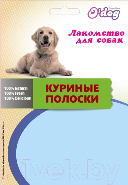 Изображение товара Лакомство для собак O'dog Куриные полоски (85г)
