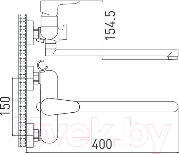 Изображение товара Смеситель Gross Aqua Space 7515288C-35L(F)