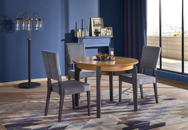 Изображение товара Обеденный стол Halmar  Sorbus (дуб медовый/графит)