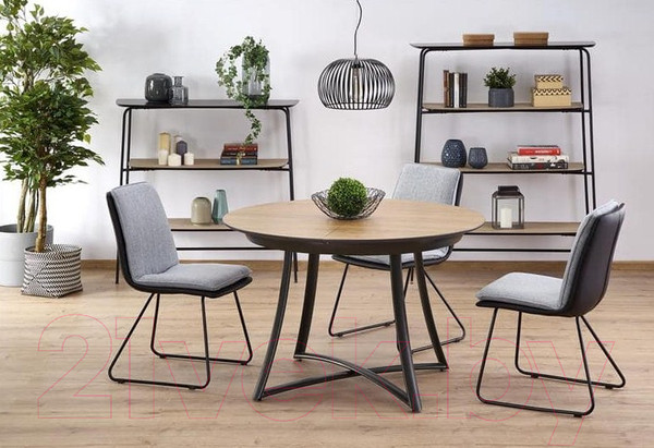 Изображение товара Обеденный стол Halmar Moretti (дуб натуральный/черный)