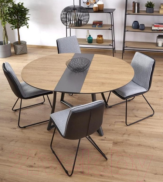 Изображение товара Обеденный стол Halmar Moretti (дуб натуральный/черный)