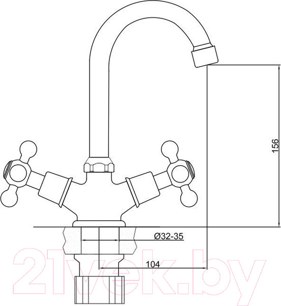 Изображение товара Смеситель Gross Aqua Yota 6088039C-B06