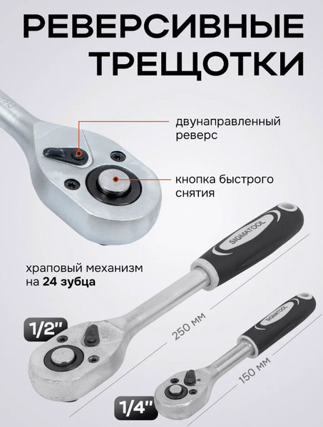 Изображение товара Универсальный набор инструментов Sigmatool 4821-5 (64661)
