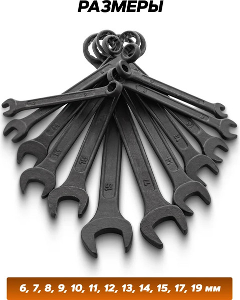 Изображение товара Набор ключей ISMA 5124MP Black (64737)