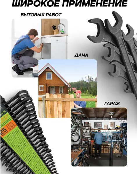 Изображение товара Набор ключей ISMA 5261MP Black (64747)