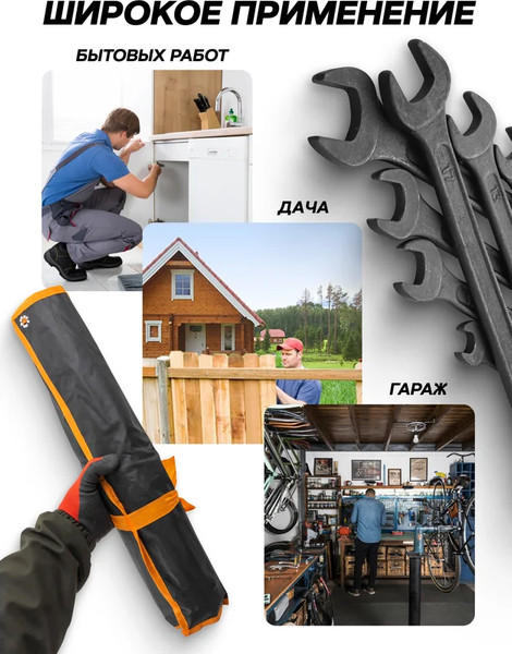 Изображение товара Набор ключей ISMA 5261P Black (64749)