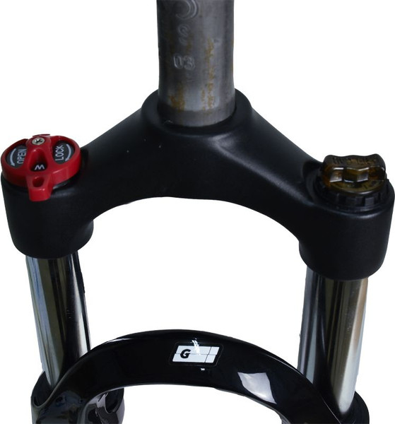 Изображение товара Вилка для велосипеда Grinz ES 443 MLO 26 / HQ-0018756 (черный/белый)