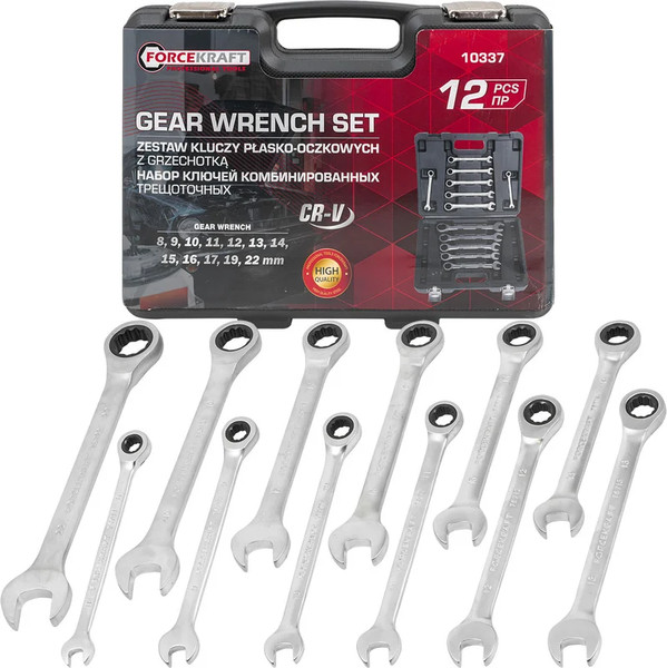 Изображение товара Набор ключей ForceKraft FK-10337 (64758)