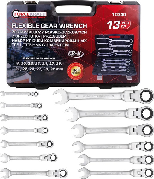 Изображение товара Набор ключей ForceKraft FK-10340 (64761)