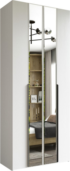 Изображение товара Шкаф-гармошка Евва Лайн ЛН-2D.560.02(1Z/1Z) (бодега белый)