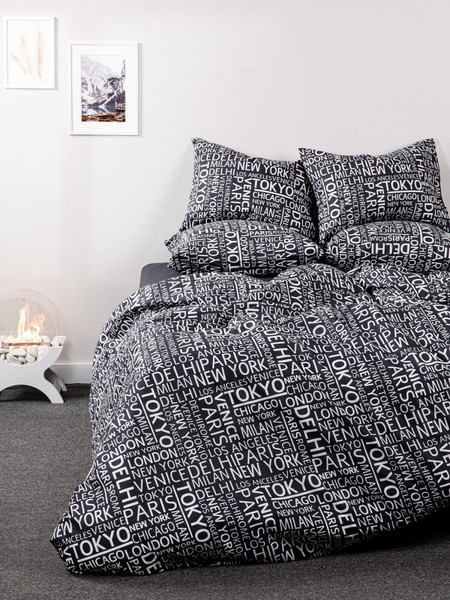 Изображение товара Комплект постельного белья Ночь нежна Леттерс Евро 70x70 / 20087-1+71141-9