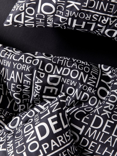 Изображение товара Комплект постельного белья Ночь нежна Леттерс Евро 70x70 / 20087-1+71141-9