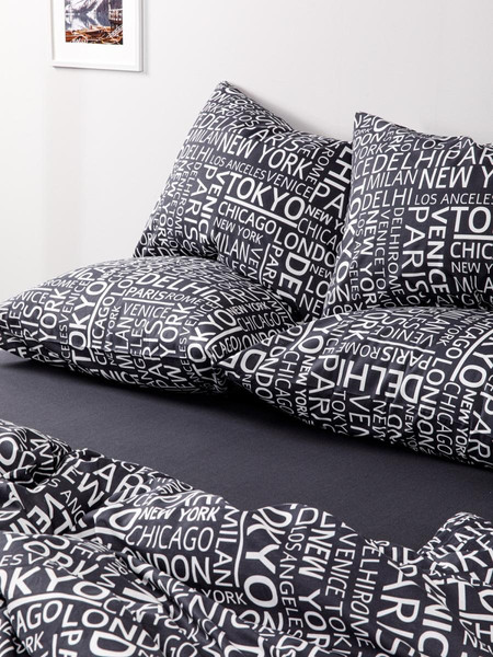 Изображение товара Комплект постельного белья Ночь нежна Леттерс сем 70x70 / 20087-1+71141-9