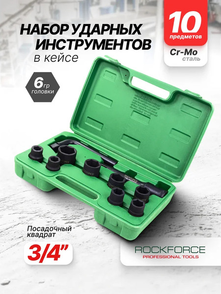 Изображение товара Универсальный набор инструментов RockForce RF-6104-5MPB (64842)