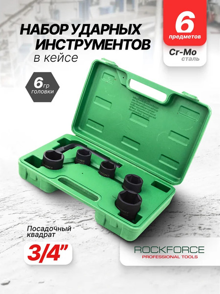 Изображение товара Универсальный набор инструментов RockForce RF-6064-5MPB (64845)