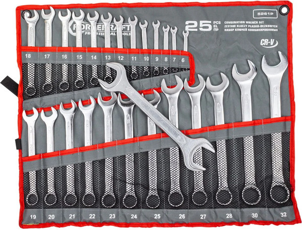 Изображение товара Набор ключей ForceKraft FK-5261P+1 (64862)