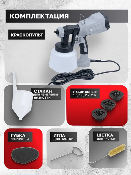 Изображение товара Краскопульт электрический ForceKraft FK-SG100-640H (65 060)