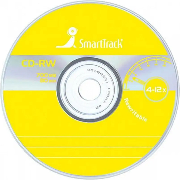 Изображение товара Набор дисков CD-RW SmartTrack 700Mb 4-12x Bulk / ST000197 (100шт)