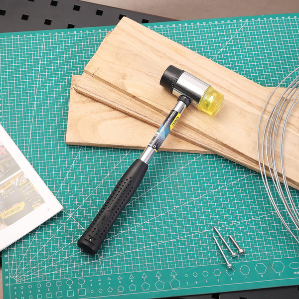 Изображение товара Молоток Deli Рихтовочный YS EDL5340 (40мм, боек резина/пластик, стальная рукоятка)