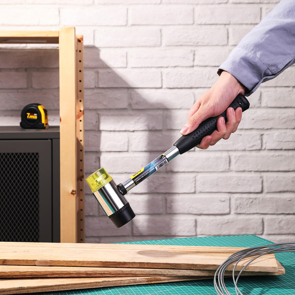 Изображение товара Молоток Deli Рихтовочный YS EDL5340 (40мм, боек резина/пластик, стальная рукоятка)