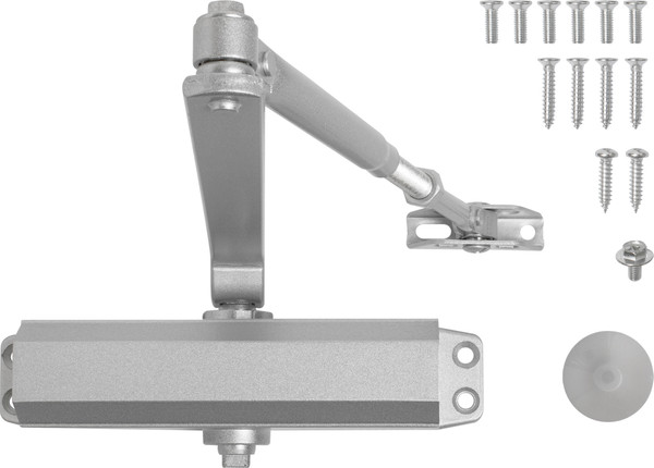 Изображение товара Доводчик с рычагом Аллюр Comfort ДД 188/3-5 A-S RAL9006 (серебристый)
